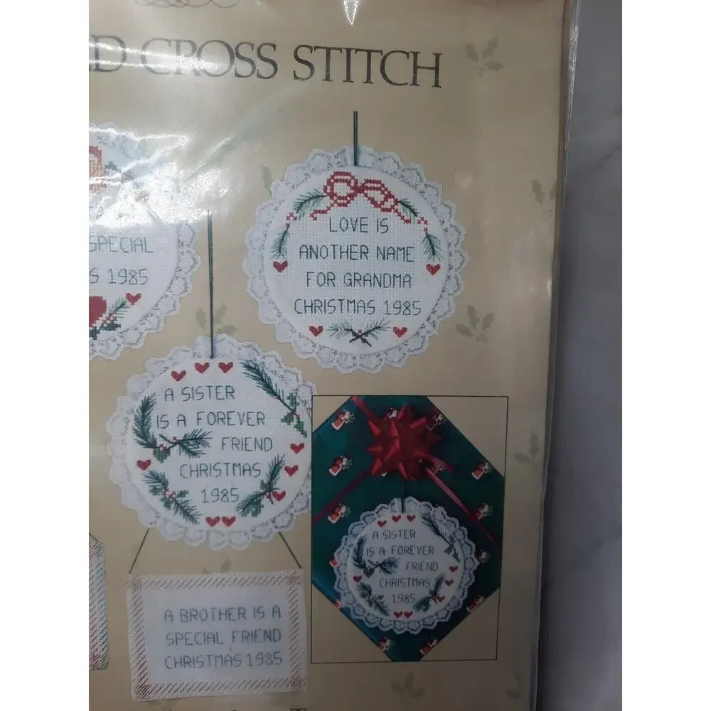 Something Special Counted Cross Stitch Kit Family Christmas Ornaments 50176